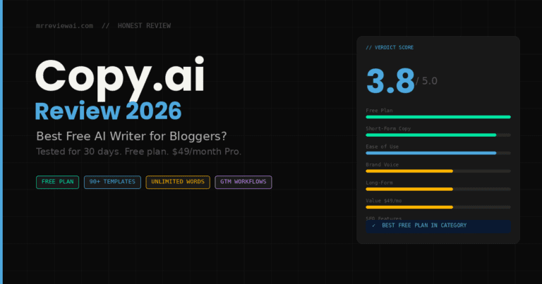 copy ai review 2026 best free ai writer honest verdict