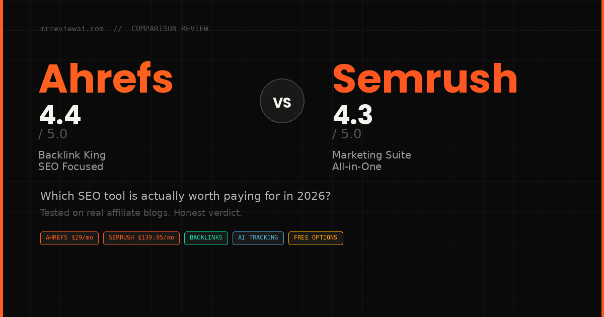 ahrefs vs semrush which seo tool wins 2026 comparison