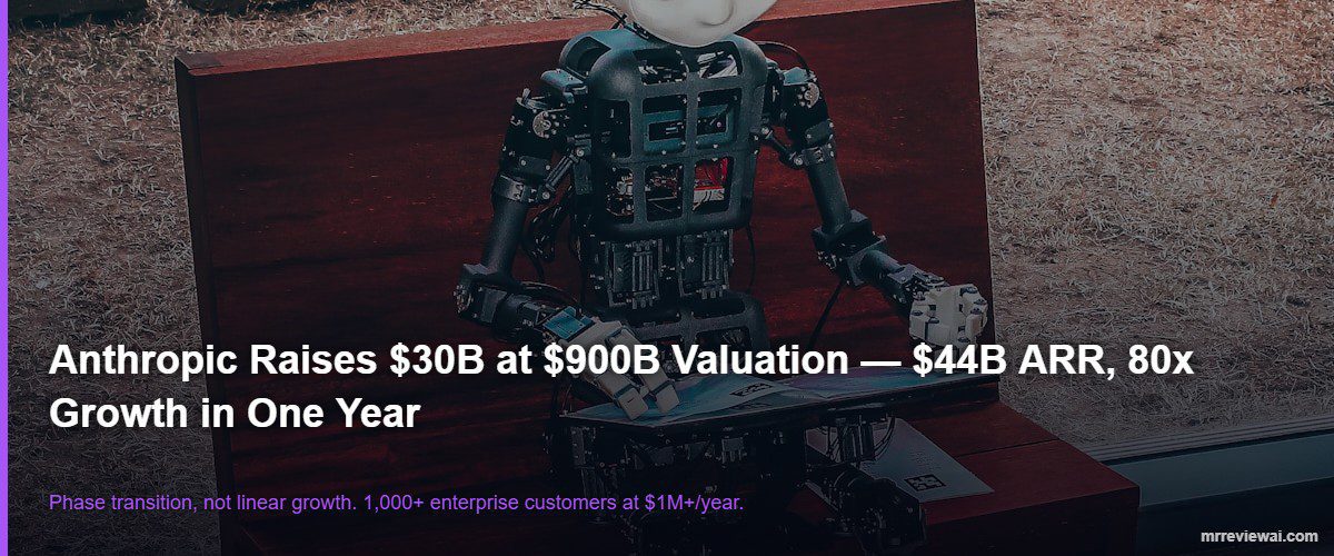 Anthropic $900 billion valuation $44B ARR 80x revenue growth 2026