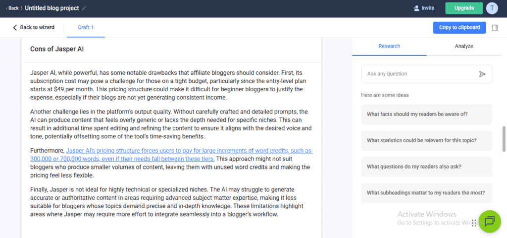 Anyword review 2026 - Honest limitations and cons of AI writing tool including pricing and word credit constraints