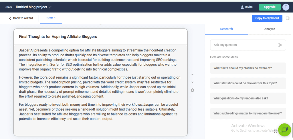 Anyword review 2026 - Final thoughts for aspiring affiliate bloggers on using AI writing tools to scale content