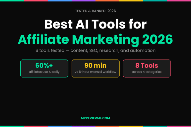 Best AI tools for affiliate marketing 2026 tested and ranked across content SEO research and automation