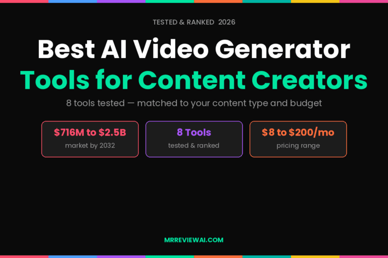 Best AI video generator tools for content creators 2026 tested and ranked by use case