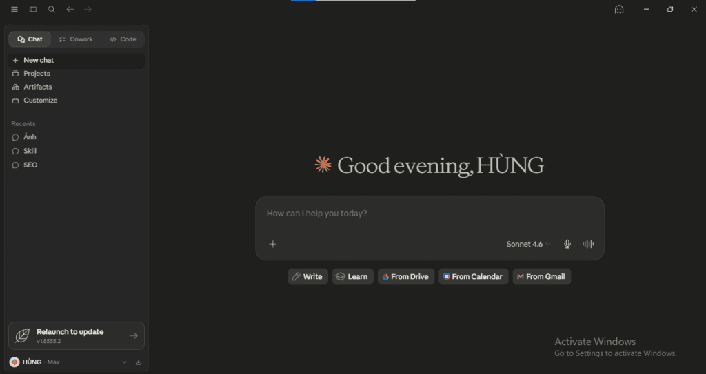 Claude Chat Max interface — the AI writing and strategy tool I use daily to run mrreviewai.com, showing Claude Sonnet 4.6 in 2026