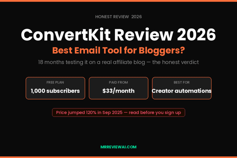 ConvertKit review 2026 honest verdict for affiliate bloggers