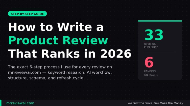 How to write a product review that ranks on Google in 2026 - 6-step guide by MrReviewAI