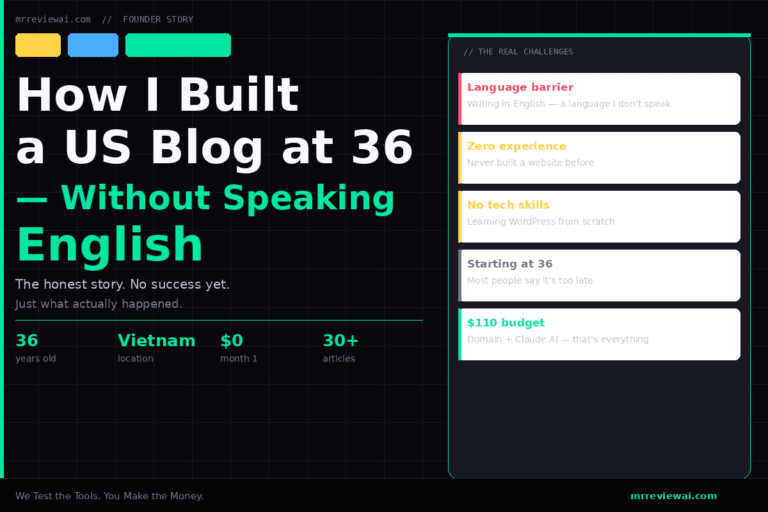 How I built a US affiliate blog at 36 without speaking English