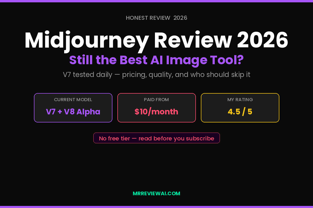 Midjourney review 2026 honest verdict V7 for bloggers and content creators