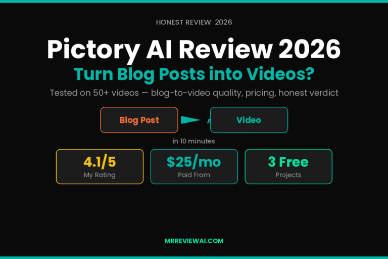 Pictory AI review 2026 turn blog posts into videos honest verdict for bloggers